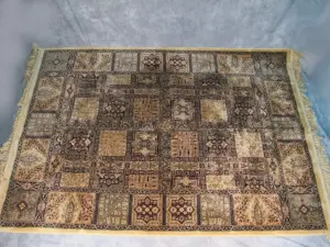 Orientalist rug, almost new, silk & cotton