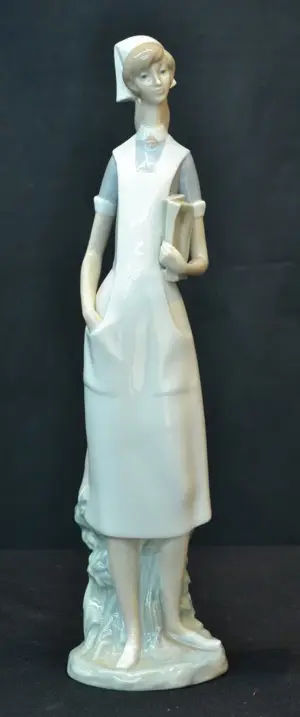 LLADRO NURSE FIGURE - 14" TALL