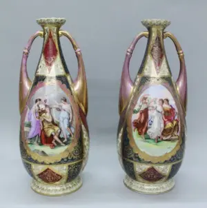 Pair Of Royal Vienna Vases